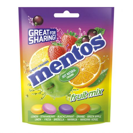 Mentos Fruit Mix snoepjes 7 pakjes