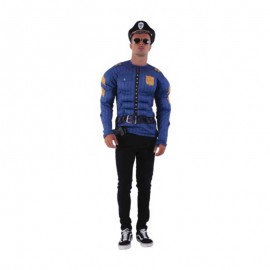 Blue Super Cop Costumes for Adults