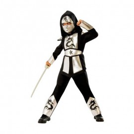 Ninja zilveren draak kostuums voor kinderen