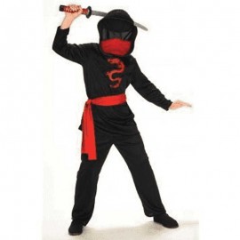 Childrens Black Faceless Ninja Costumes for Kids