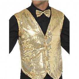 Gouden Pailletten Vest