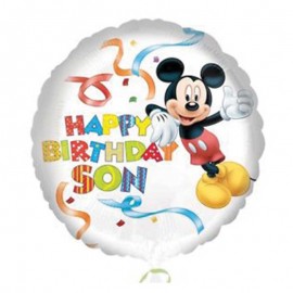 Mickey Mouse Happy Birthday Son Ballon
