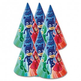 Pj Masks Feesthoedjes - 6 stuks