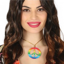 Collar Hippie Peace Multicolor