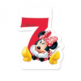 Minnie Mouse Kaars 7 Jaar