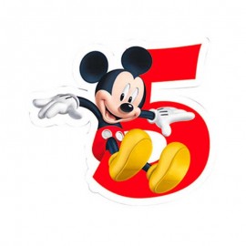 Mickey Mouse Kaars 5 Jaar