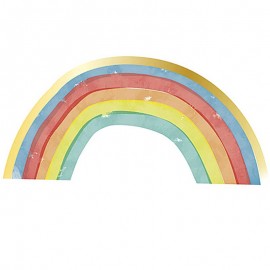 Regenboog Party Servetten - 16 stuks (33 cm)