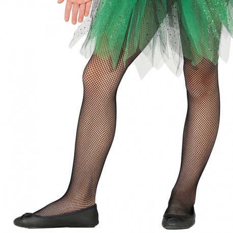 Panties Infantiles de Malla Negros