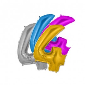 Ballonnummer 4 Folie 35 cm