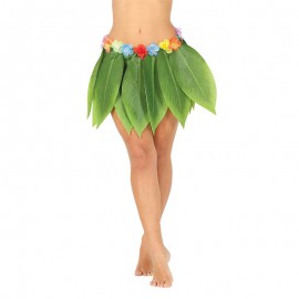 Falda Hawaiana con Hojas 38 cm