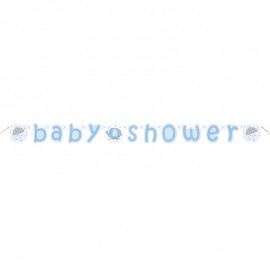 Jongen Babyshower Slinger met Olifanten 1,6 m