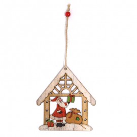 Houten Kerstman Hanger 12 Cms