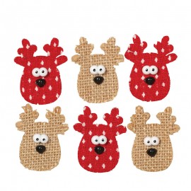 Blister 6 rendieren met sticker 5 cm