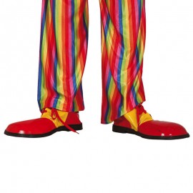 Gele rode clownsschoenen