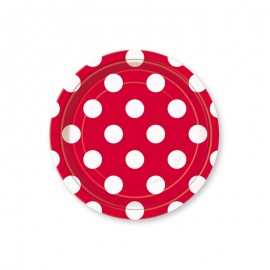 Borden met polkadots - 8 stuks 17,7 cm