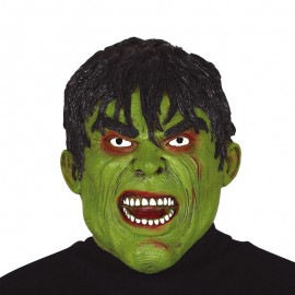 Groene Man Latex Masker