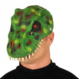 Groen Dinosaurus Foam Masker