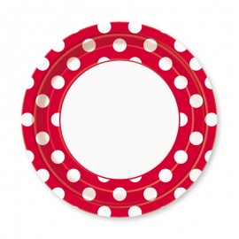 8 Borden met Polkadots 23 cm