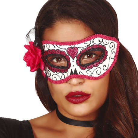 Dag van de Doden Roze Masker