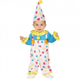 Baby Clown met stippen kostuums voor kinderen