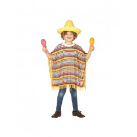Kids Mexicaanse Poncho Kostuums