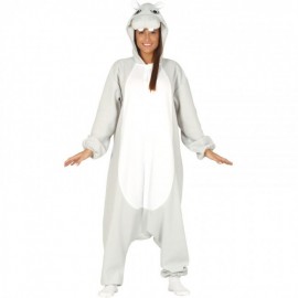 Volwassen nijlpaard pyjama kostuums