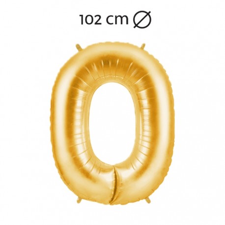 Ballon Nummer 0 Folie 102 cm