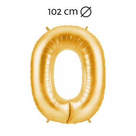 Ballon Nummer 0 Folie 102 cm
