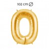 Ballon Nummer 0 Folie 102 cm