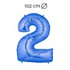 Ballon Nummer 2 Folie 102 cm