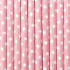 10 Pajitas con Lunares de Papel 19,5 cm