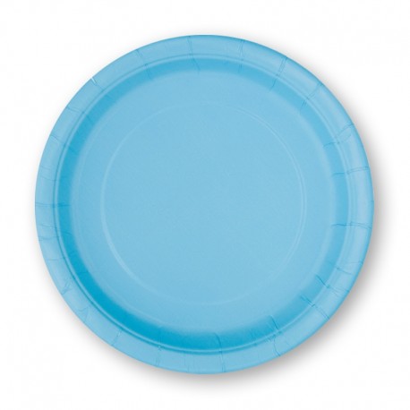 PARTY GO 50 stuks papieren borden van 23 cm voor diner en dessert, wegwerpborden, feestbenodigdheden, pakket voor afstuderen, vakantie, bruiloft, verjaardag, feest, babyshower, decoraties, roze