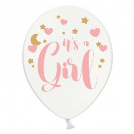 It's a Girl Ballon - 6 stuks (30 cm)