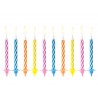 10 Velas Rayadas para Cumpleaños