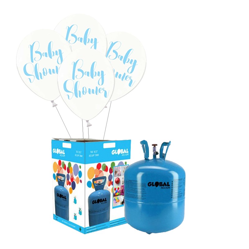 Leidingen Inefficiënt Ophef Kleine Helium Gasfles Met 30 Ballonnen Baby Shower Boy - FeestjesMix