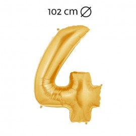 Ballon Nummer 4 Folie 102 cm