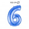 Ballon Nummer 6 Folie 102 cm