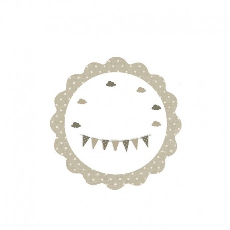 120 Stickers Beige Golven en Stippen