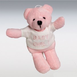 6 Baby Meisje T-Shirt Beren 10 cm