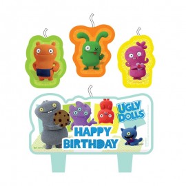 Ugly Dolls Kaarsjes - 4 stuks