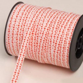 Rood en Wit Mini Rode Harten Plakband 10 mm x 250 m