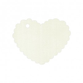 30 Witte hart-wenskaarten 5x4 cm