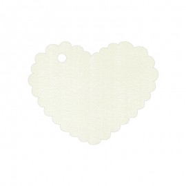 30 Witte hart-wenskaarten 5x4 cm
