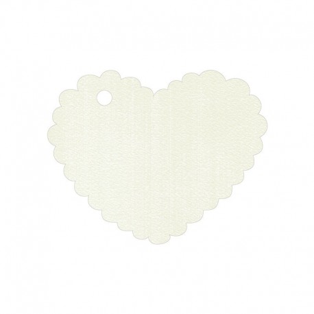 30 Witte hart-wenskaarten 5x4 cm