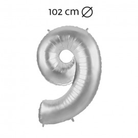 Ballon Nummer 9 Folie 102 cm