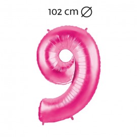 Ballon Nummer 9 Folie 102 cm