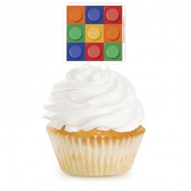 Lego Cupcake Toppers - 12 stuks