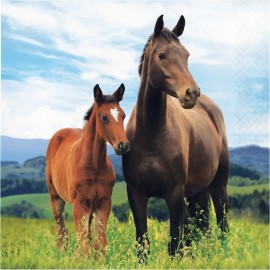 Paarden Servetten - 16 stuks (33 cm)