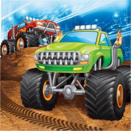 Monster Truck Servetten - 16 stuks (33 cm)