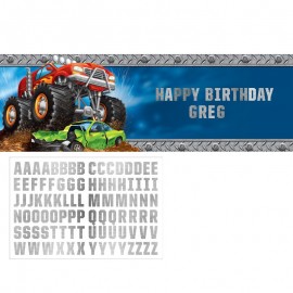 Monster Truck Aanpasbare Banner